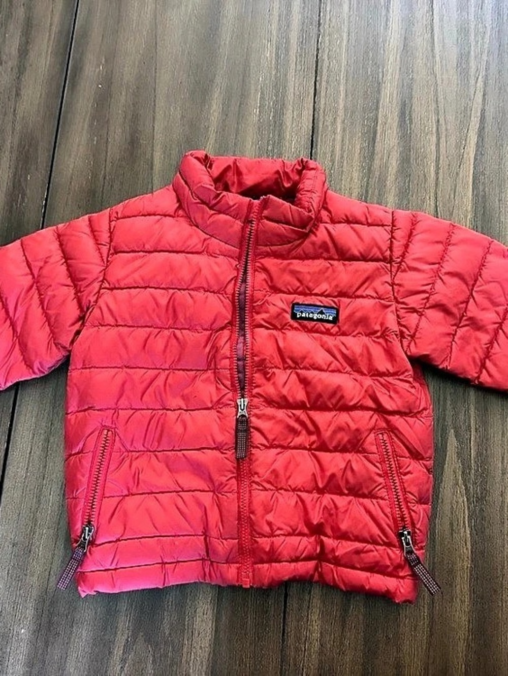 Patagonia Baby Hi-Loft Down 2T Red Puffer Jacket